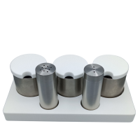 5'li Dikdörtgen Baharatlık(Mat Paslanmaz)